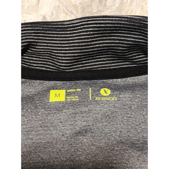 Women's Xersion Black & Gray Striped Long Sleeve Shirt Size M - Picture 7 of 10